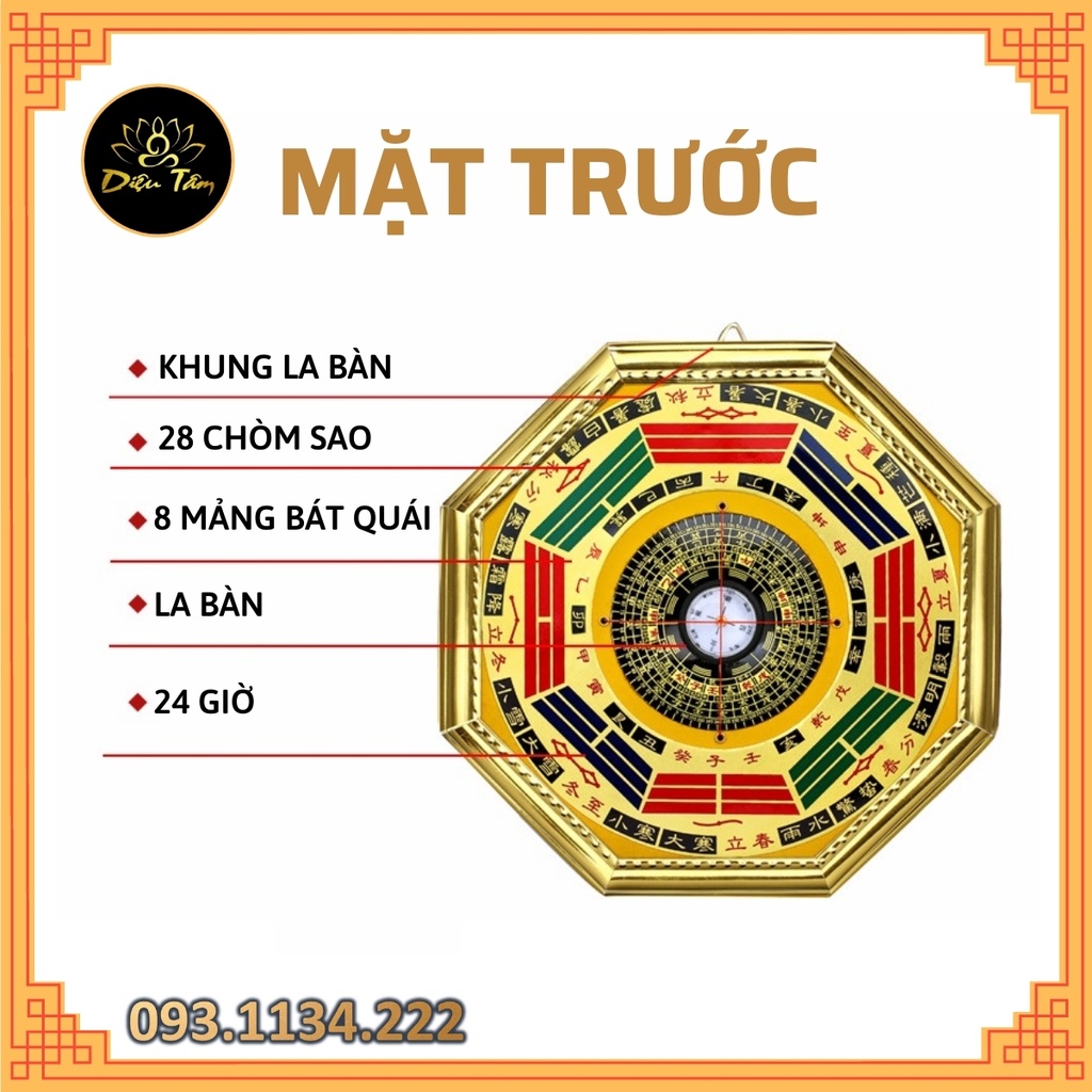 La bàn phong thủy có kèm hướng dẫn sử dụng mẫu la bàn treo