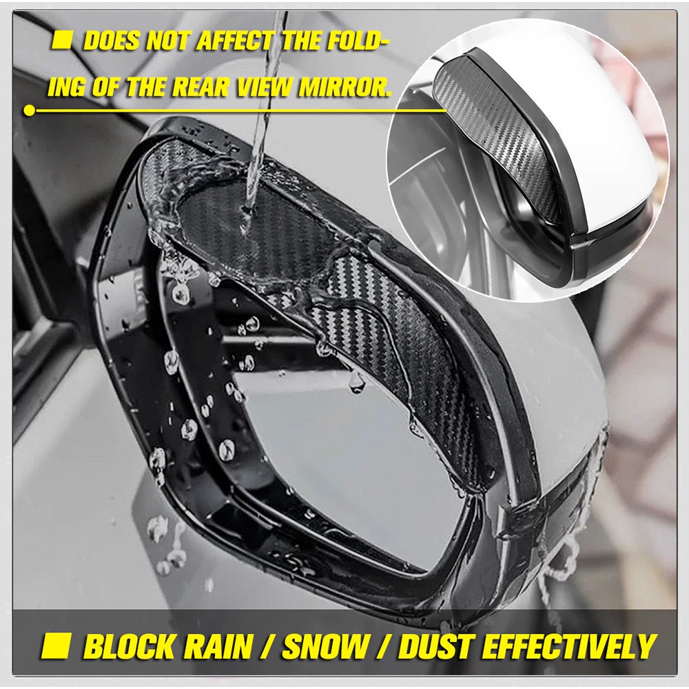 Ốp Gương Chiếu Hậu Họa Tiết Sợi Carbon Cho Xe Hơi