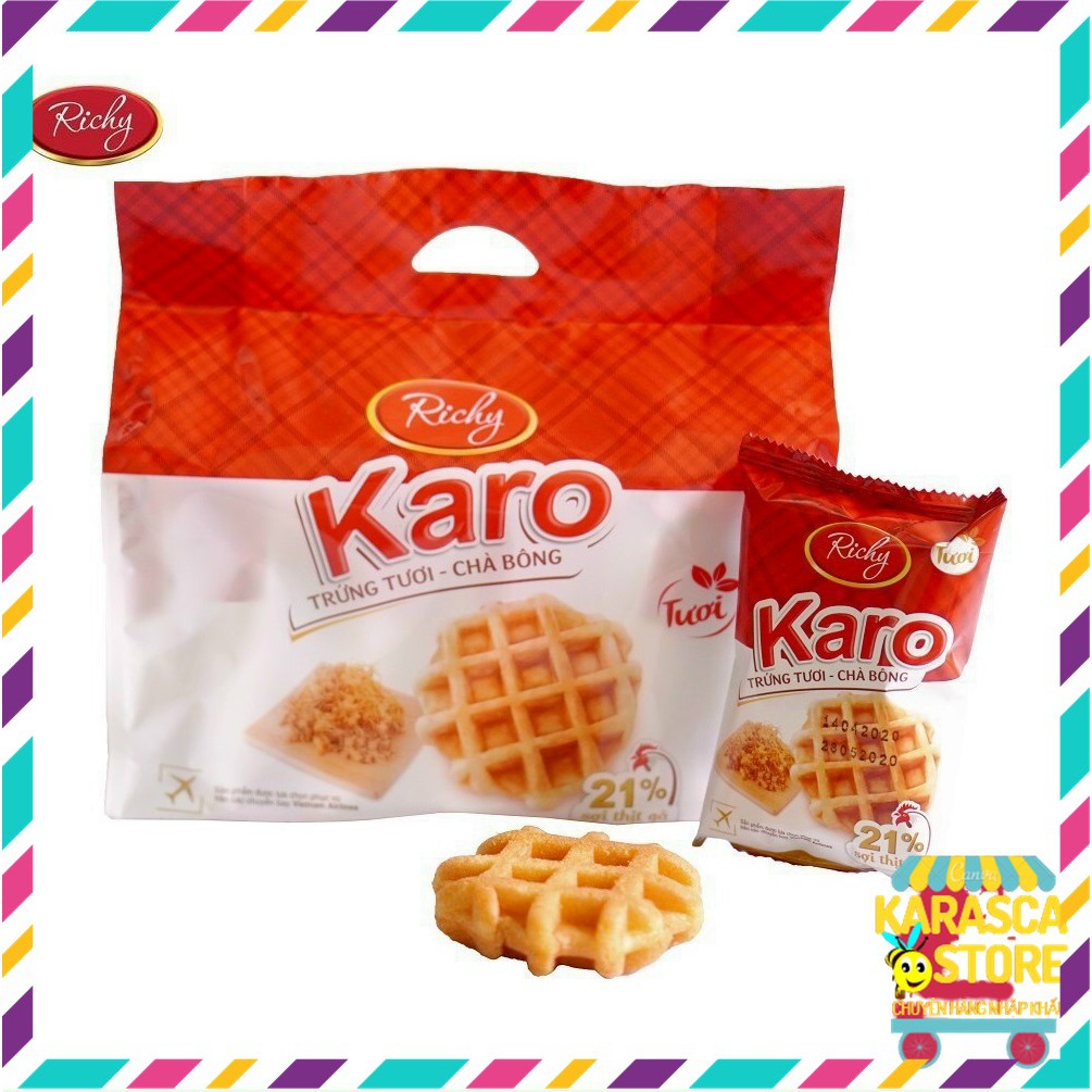 Bánh Karo Thùng 48,Bánh Karo Trứng Tươi Chà Bông Cho Bữa Sáng Tiện Lợi | BigBuy360 - bigbuy360.vn