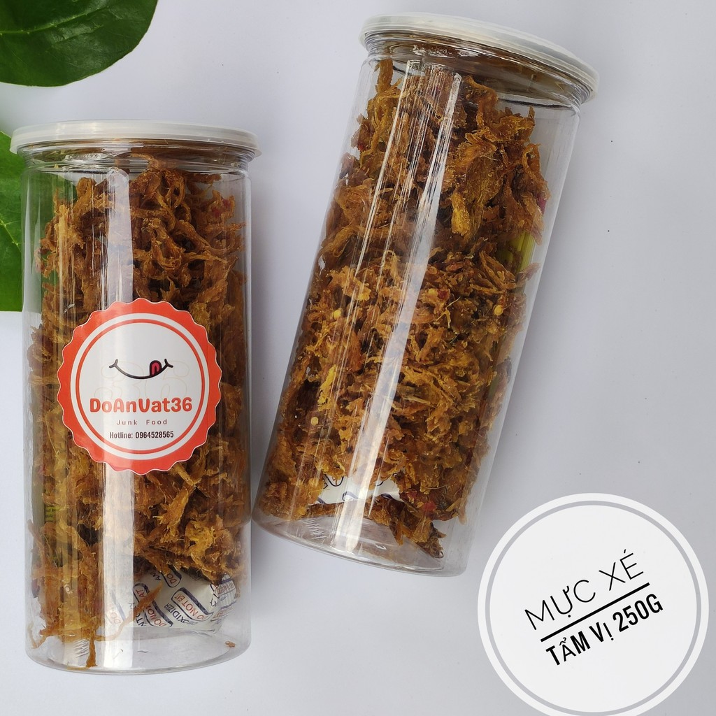 Mực xé tẩm gia vị 250g - Đồ ăn vặt ngon