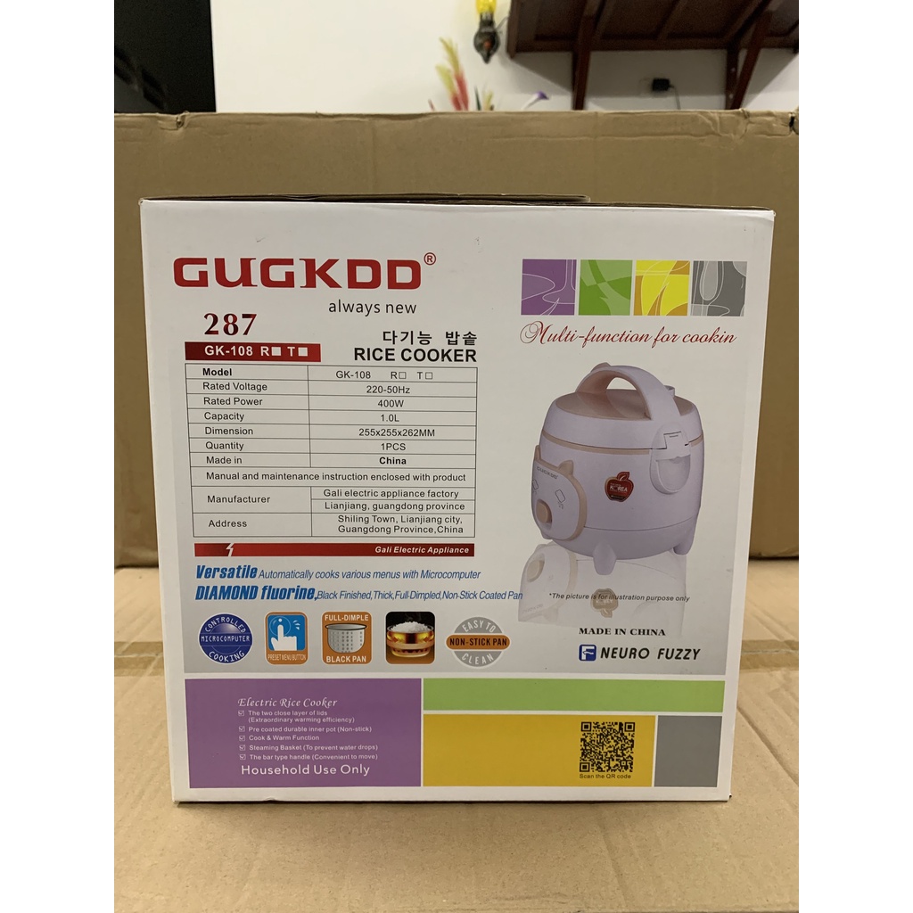 Nồi cơm điện CUCKOO GK-108 Dung tích 1L, Lòng niêu siêu dày, Kiểu dáng sang trọng, Bảo Hành 12 Tháng