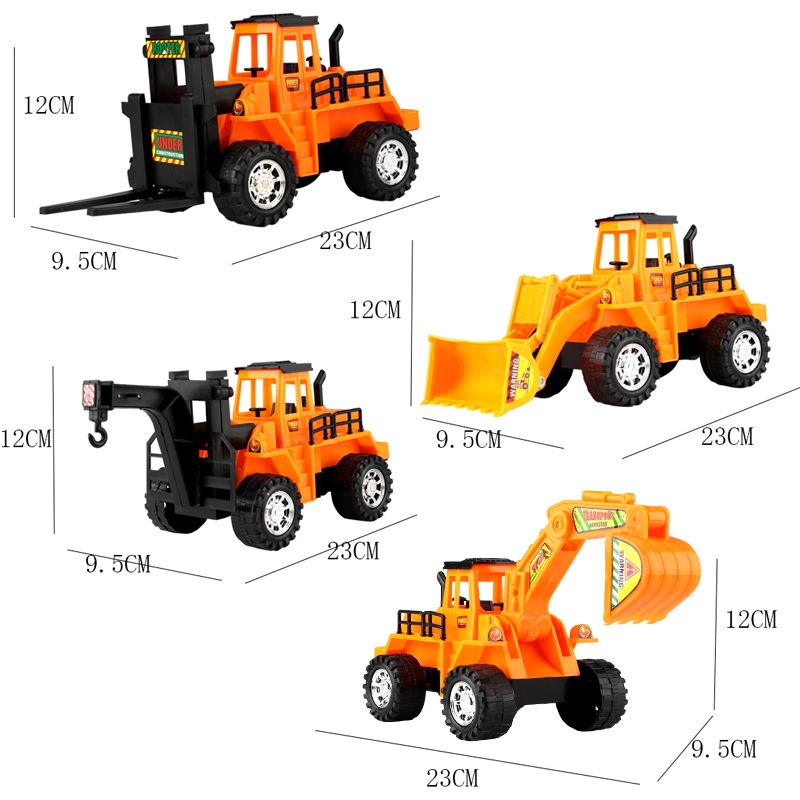 Xe ô tô đồ chơi mô hình công trình xây dựng cho bé, cần cẩu, máy xúc bằng nhựa an toàn, bền đẹp rất nhiều chủ đề