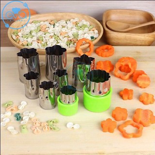 Bộ Dụng Cụ 8 Khuôn Tạo Hình Rau Củ Quả Inox