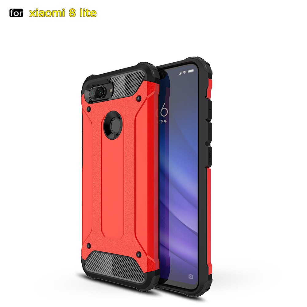 Ốp điện thoại armor chống sốc thiết kế sang trọng cho Xiaomi Mi 8 Lite