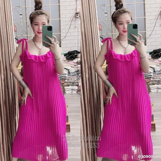 Đầm 2S xếp li cao cấp