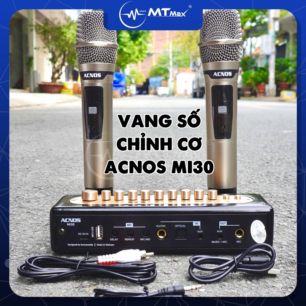 Vang số chỉnh cơ ACNOS MI30. Thiết kế nhỏ gọn, tối giản hóa, có thể đặt ở bất kỳ đâu trong bộ dàn âm thanh.