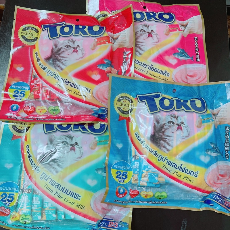 TORO Thái Lan - Súp thưởng cho mèo túi 25 thanh (hàng nội địa Thái Lan)