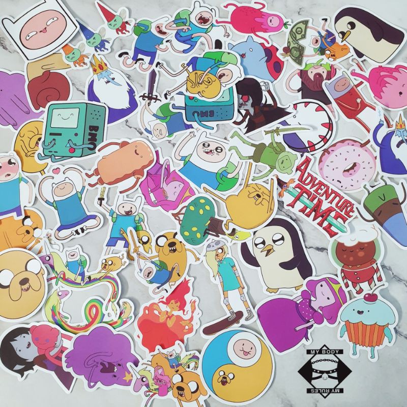 (078) Set sticker/hình dán/decal Adventure Time