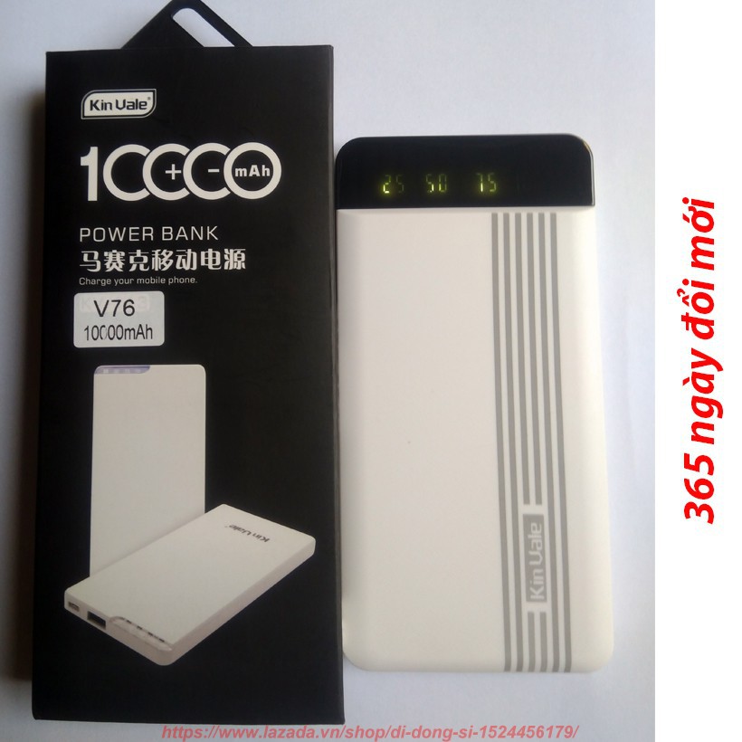 Sạc dự phòng 10000mAh 365 ngày đổi trả