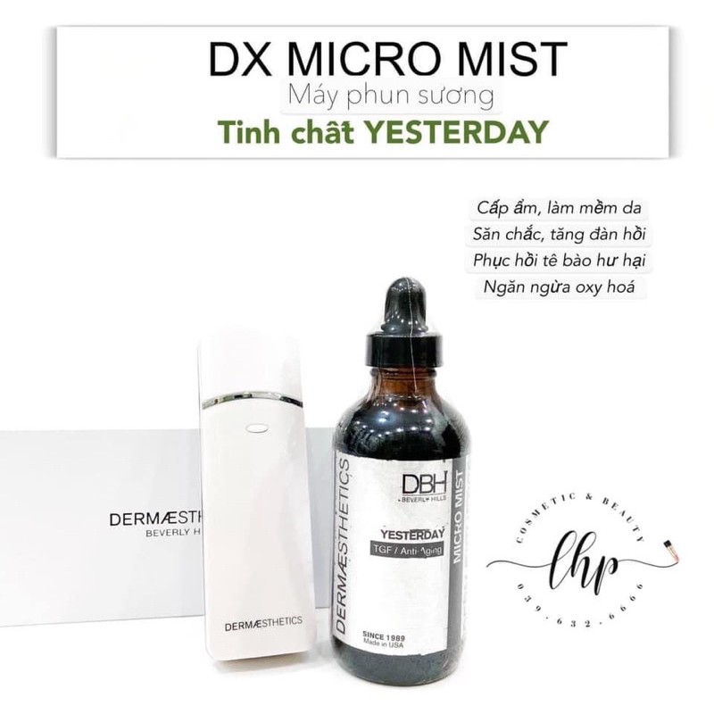 Xịt khoáng dưỡng đẹp da DBH hydra lift yesterday soft &amp; bright moisture repair