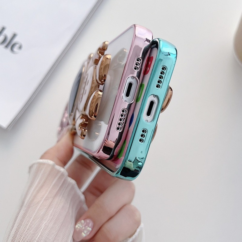 Ốp Điện Thoại Trong Suốt Họa Tiết Phi Hành Gia Chống Sốc Cho iPhone 13 12 11 Pro MAX XR X XS MAX 7 8 plus SE 2020