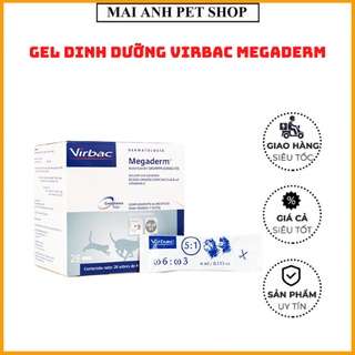 Gel Dinh Dưỡng Virbac Megaderm Giúp Mượt Lông, Da Và Giảm Ngứa Chó Mèo, Gói 4ml