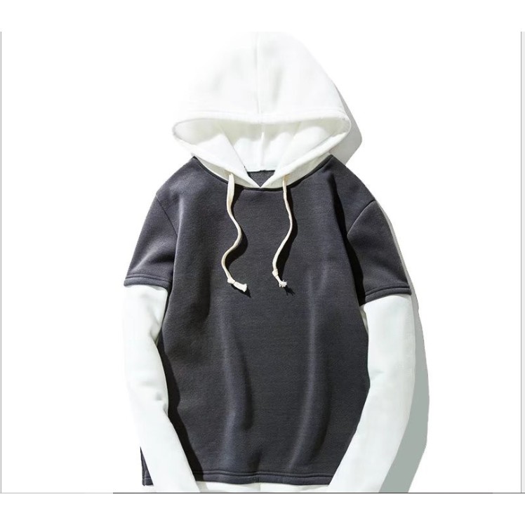 Áo hoodie unisex phối màu cá tính nam nữ đều mặc đẹp Hot Mùa Thu Đông 2018