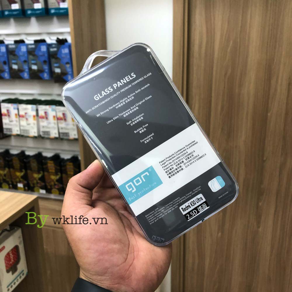 Bộ 2 kính cường lực cho Xiaomi Redmi K30 Ultra Chính hãng Gor trong suốt