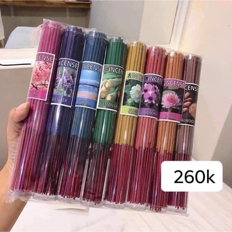 Nhang 8 ống mùi thiên nhiên thái lan