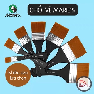 Chổi vẽ/panh xô Marie's Nylon, cán đen cao cấp