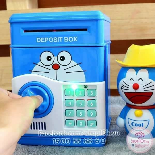 Két sắt khóa mật mã mini Doremon, Kitty, Minion (loại lớn)