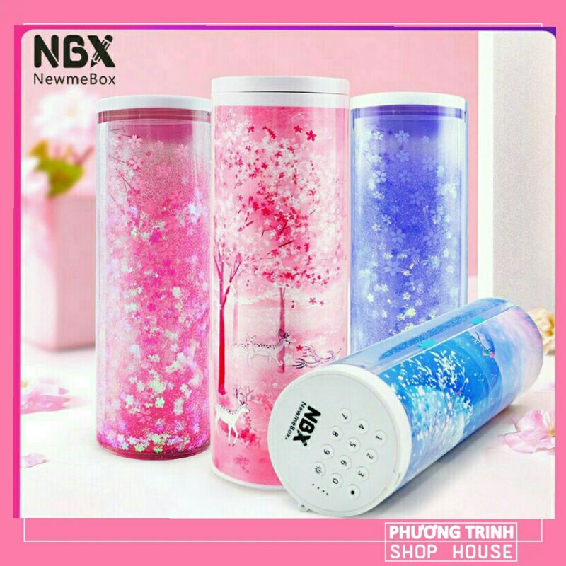 Hộp đựng bút có khóa mật khẩu dễ thương cho nam/nữ Hộp bút đa năng có mật khẩu NBX