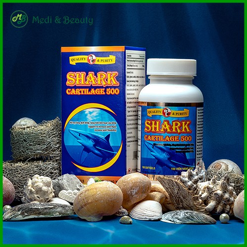 Viên uống bổ khớp, tái tạo khớp, chống thoái hóa khớp Shark Cartilage 500 chai 100 viên