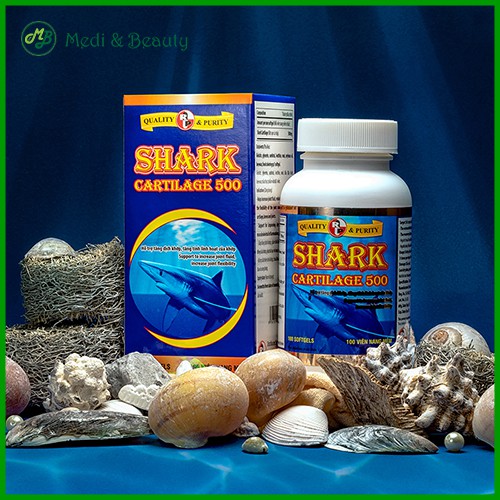 Viên uống bổ khớp, tái tạo khớp, chống thoái hóa khớp  Shark Cartilage 500 chai 100 viên