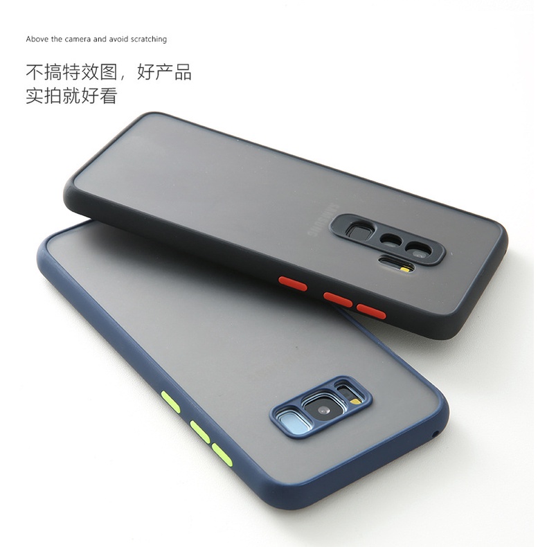 Ốp lưng samsung S21 Ultra S20+ S21Fe S20 S20+ S10 S10+ S9+ S8+ Note 8 Note 9 Note 10+ Note 20 S20Fe Đen Nhám