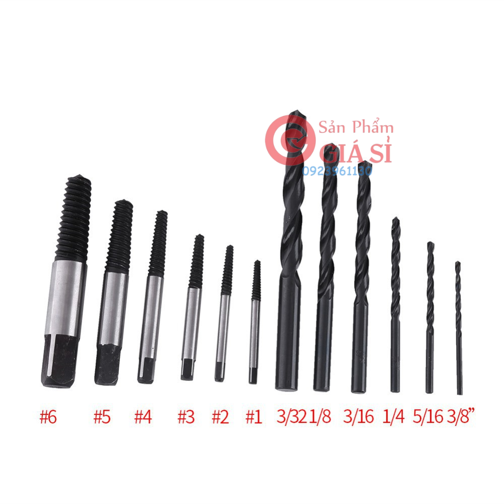 Bộ nhổ bu lông gẫy 12 chi tiết
