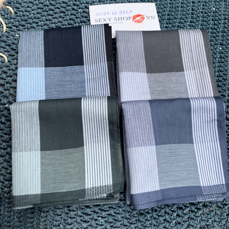 Khăn mùi xoa nam xuất khẩu mềm mại thấm hút - Cam kết hài lòng