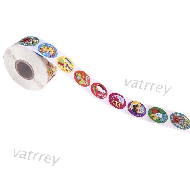 Cuộn 500 miếng dán trang trí họa tiết hoạt hình xinh xắn đáng yêu
