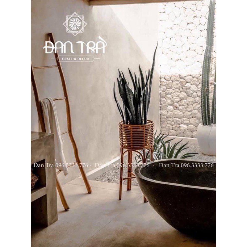 Kệ Cây Mây, Kệ Mây Để Cây, Kệ Mây Décor Phòng, Kệ Tủ Mây ĐAN TRÀ, Nội Thất Mây Tre Đan