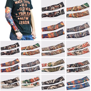Bộ 2 găng tay hình xăm 3D Tatoo Sleeve