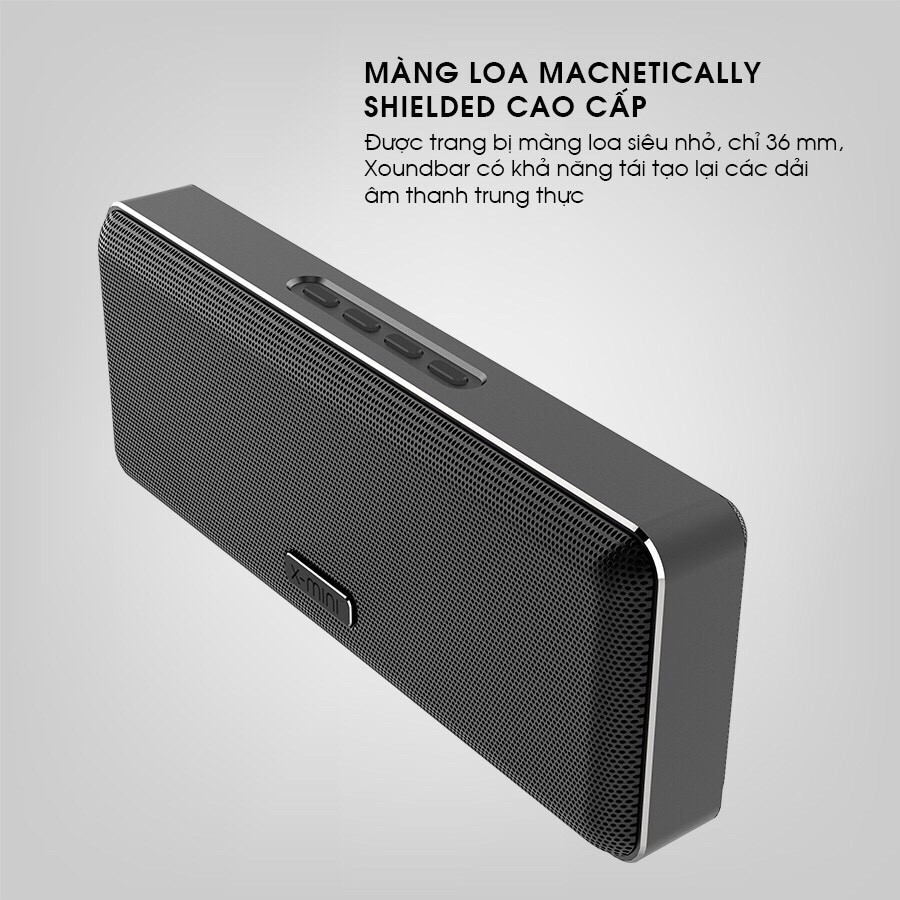 Loa Bluetooth X-Mini XOUNDBAR XAM29 Chống Thấm IPX4 Thiết Kế Siêu Nhỏ Gọn 6W - Hàng Chính Hãng