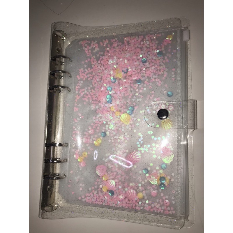 [ sieu re ] binder a5 nhũ dẻo đựng anh kpop kèm 5 sheet 4 ô và sheet decor