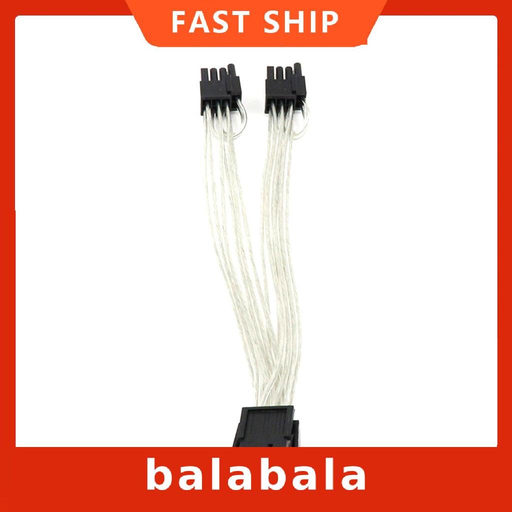 Dây nguồn card chuyển đổi 6Pin Female sang Dual 8 (6+2) Pin 20cm | BigBuy360 - bigbuy360.vn