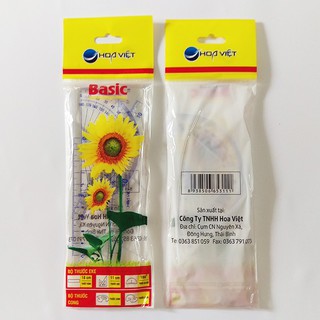  [sỉ ib] Bộ thước eke 4 món tân hải