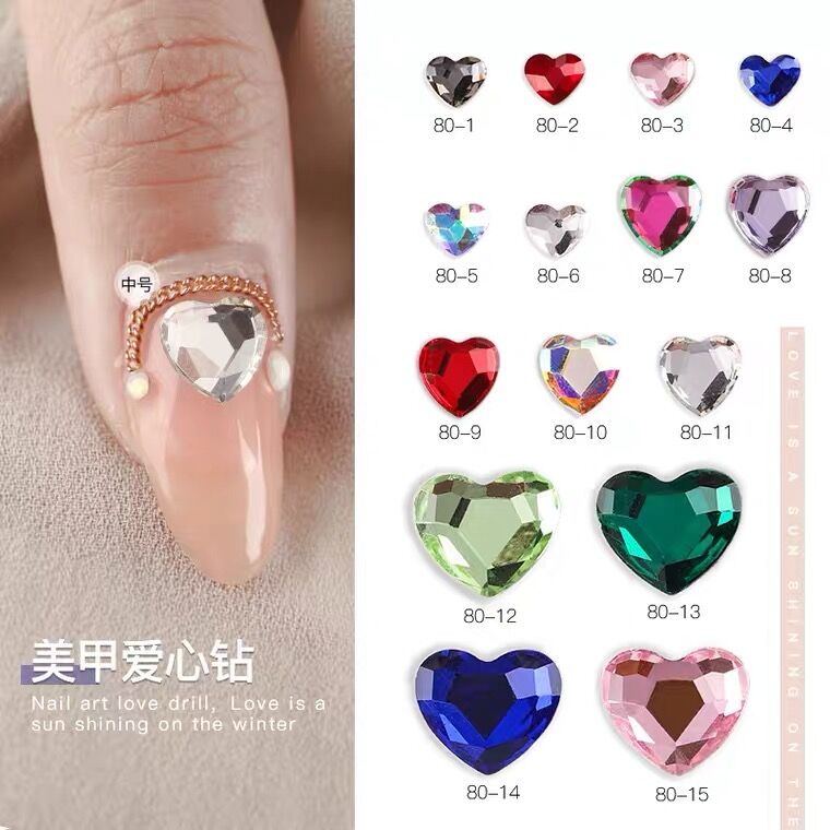 Bánh xe phụ kiện trang trí móng nghệ thuật 3d nhiều màu tùy chọn