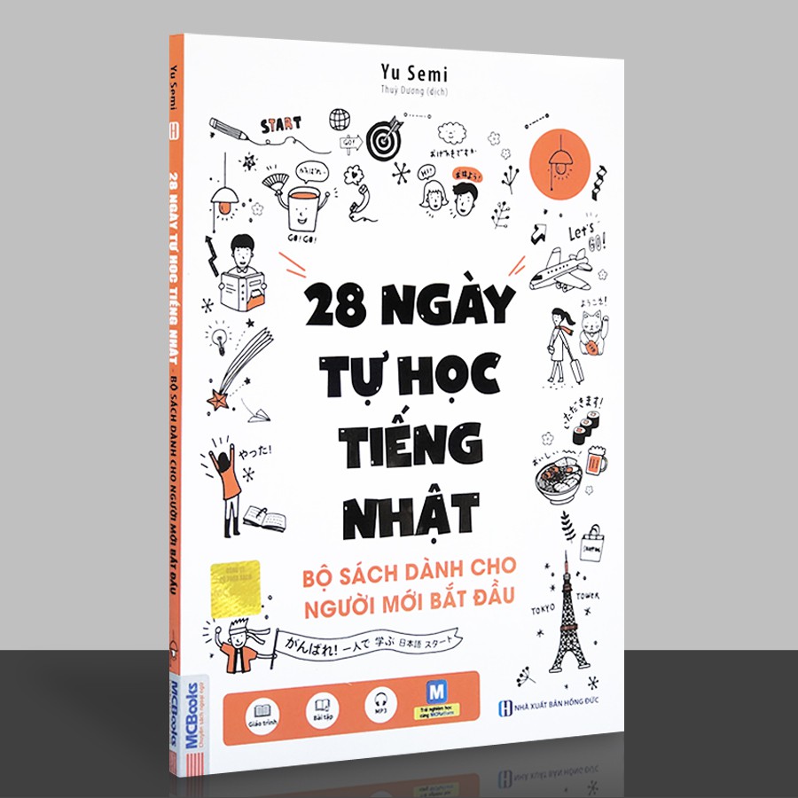 Sách - 28 Ngày Tự Học Tiếng Nhật - Bộ sách dành cho người mới bắt đầu