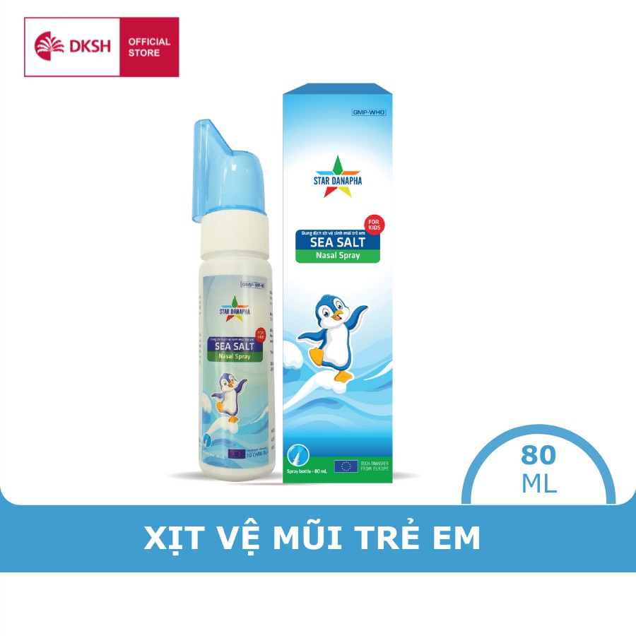 Dung dịch vệ sinh mũi cho trẻ em sea salt STAR DANAPHA 80ML