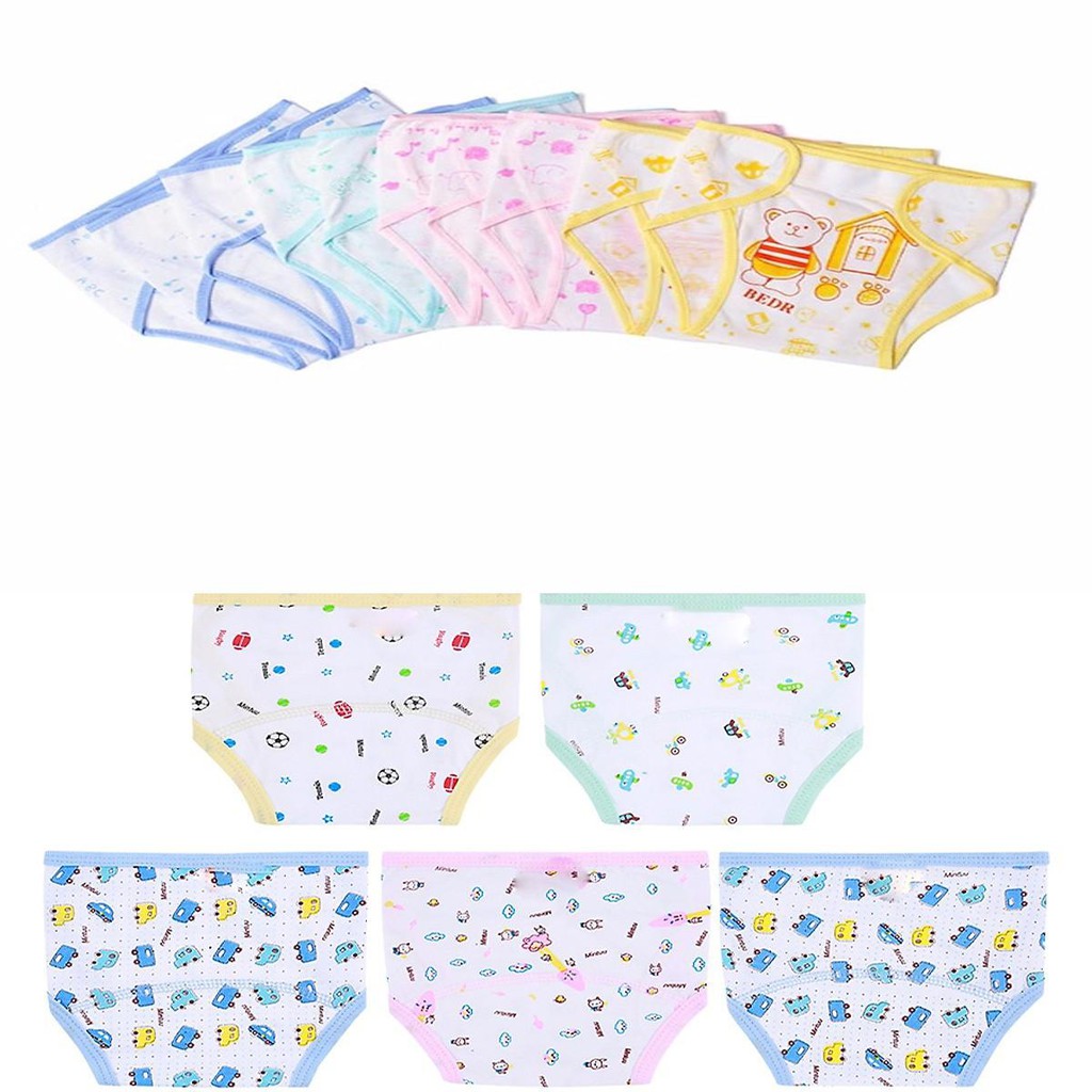 Set 10 Tã Dán In Hình Dễ Thương Cotton Cao Cấp Cho Bé (Đủ size cho bé 2-9kg)- Sỉ