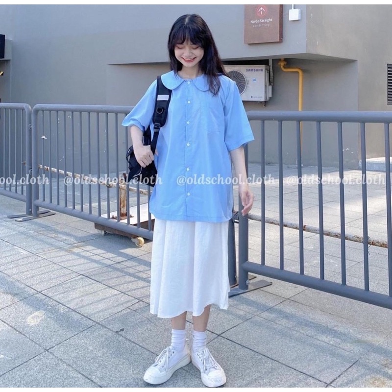 Sơ mi tay cộc cổ sen style Thái Len | BigBuy360 - bigbuy360.vn