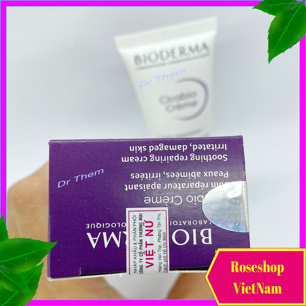 ✅[CHÍNH HÃNG]  Kem Dưỡng Phục Hồi Bioderma Cicabio Creme - Làm Dịu Da Bị Kích Ứng, Hư Tổn 40ml - Bioderma Tím. RSVN SP58