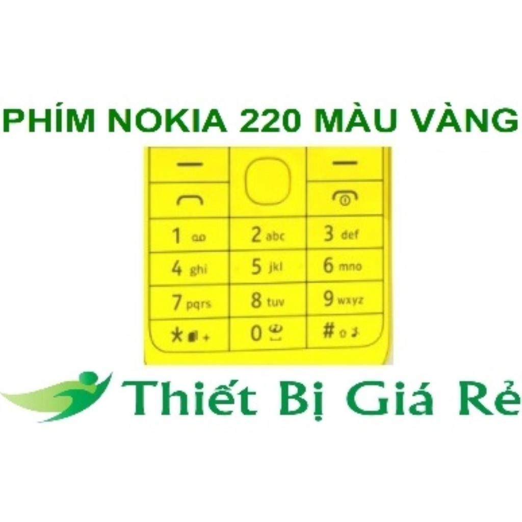 PHÍM NOKIA 220 MÀU VÀNG