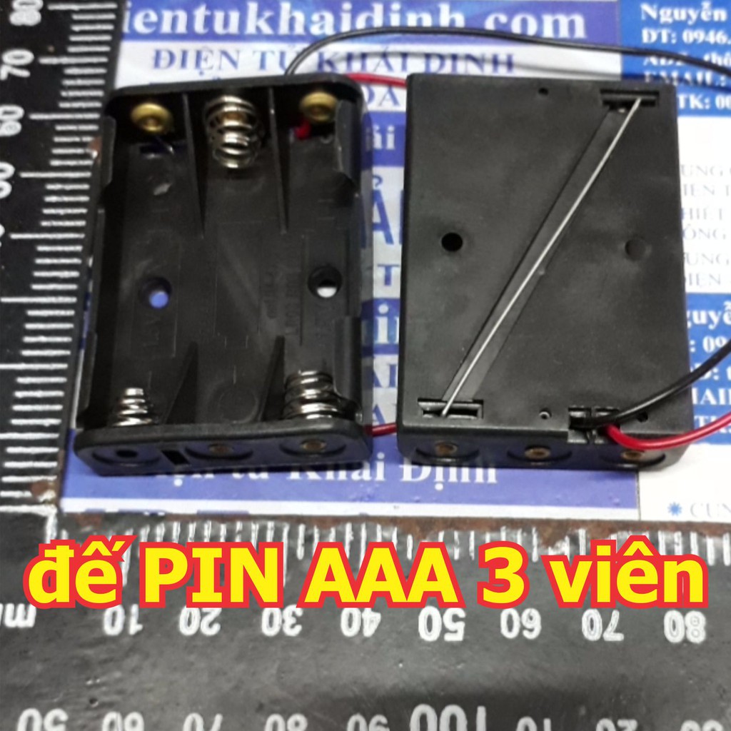 hộp, đế pin, khay đựng pin AAA 1/2/3/4 viên kde2435