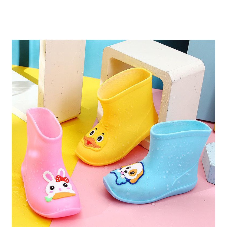 Ủng Cao Su Đi Mưa Chống Thấm Nước Chống Trượt Họa Tiết Hoạt Hình Cho Bé 1-6 Tuổi