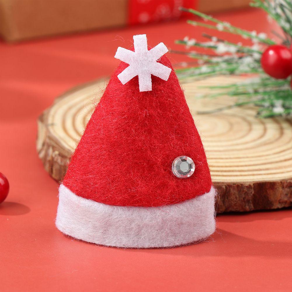 LEISURE Mũ Ông Già Noel Dễ Thương Trang Trí Giáng Sinh Ốp