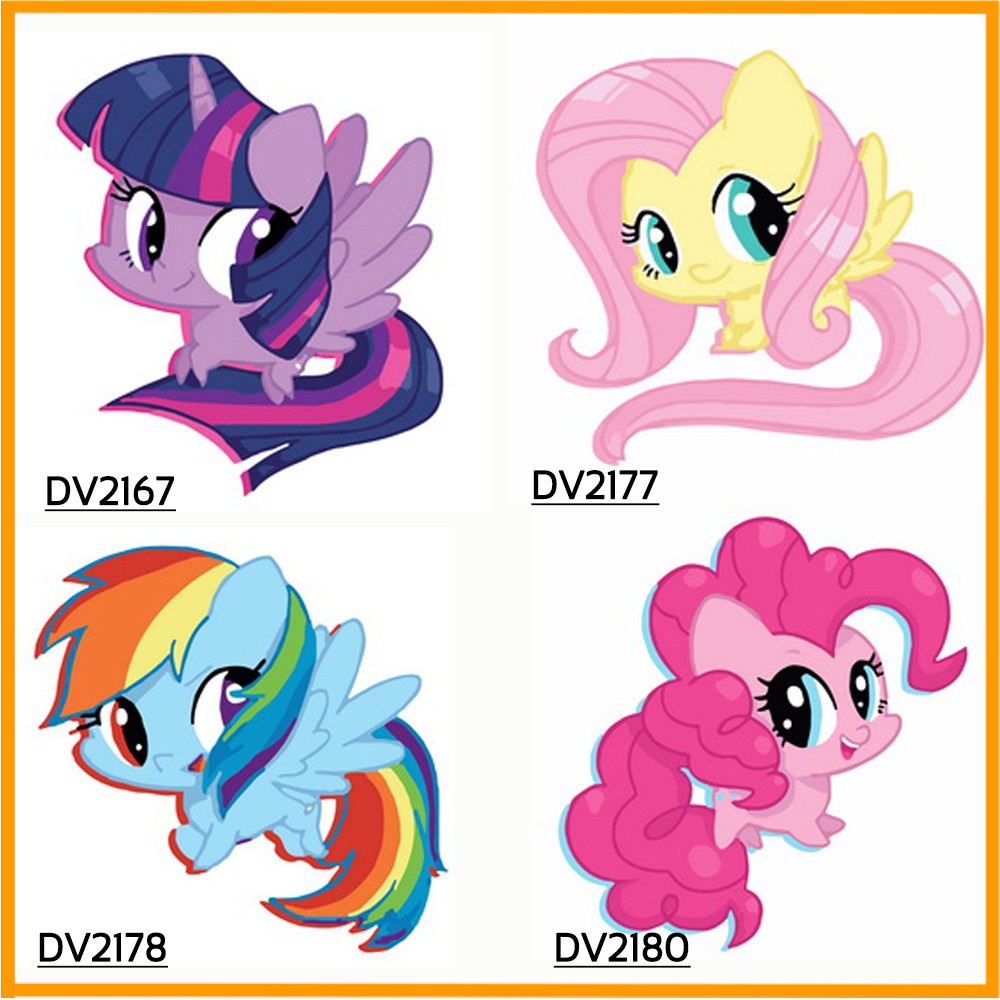 Tranh sơn dầu tự tô màu Tranhsohoavn My little pony Ngựa Pony cho bé tập tô