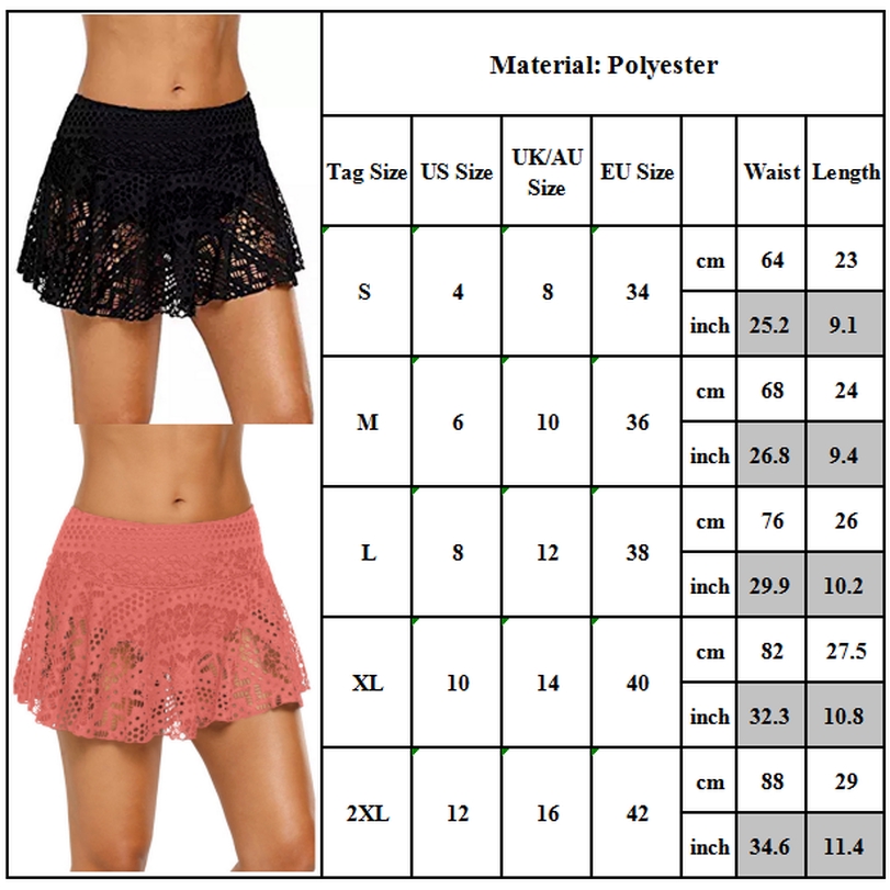 Chân váy bơi lưng cao thiết kế xuyên thấu quyến rũ cho phái nữ | BigBuy360 - bigbuy360.vn