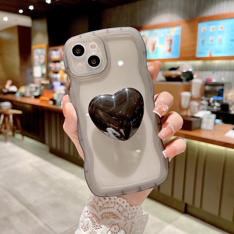 Ốp Điện Thoại Chống Sốc Viền Cong Nhiều Màu Có Giá Đỡ Cho iPhone 14 13 12 11 Pro Max XS XR X 8 7 Plus + SE 2020