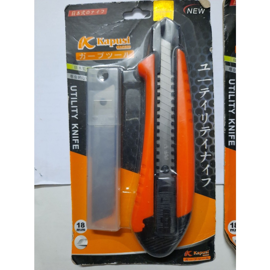 DAO RỌC GIẤY CAO CẤP KAPUSI 18MM_TẶNG KÈM 5 LƯỠI CẮT KIM KHÍ ĐỨC NGUYEN