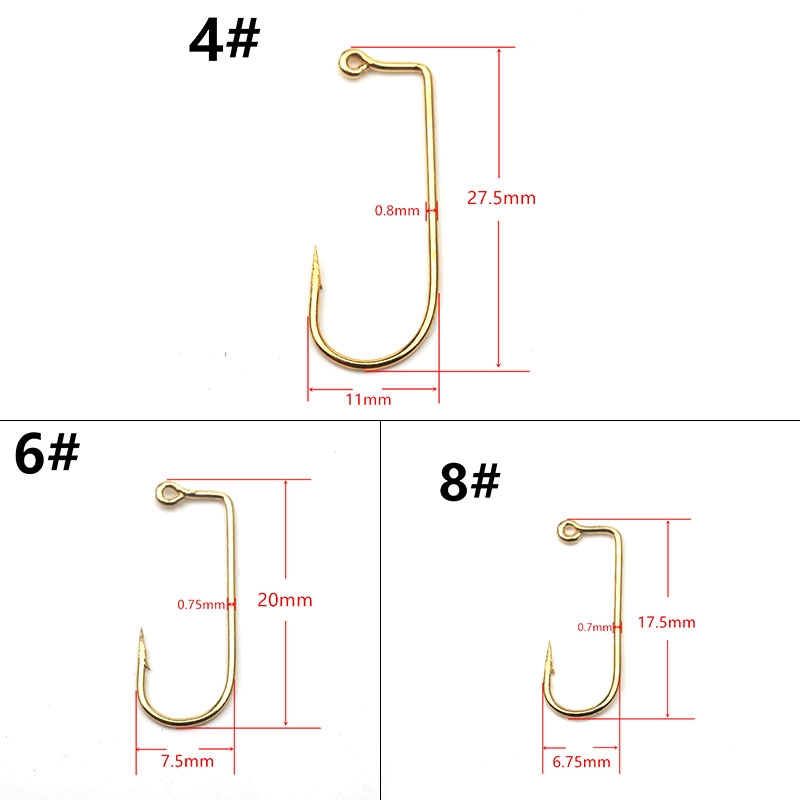 Set 50 Lưỡi Câu 90 Độ Bằng Thép Carbon Nhiều Màu Sắc