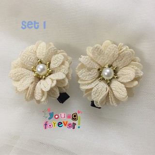 Kẹp tóc bé gái phong cách Hàn Quốc set 2 cái